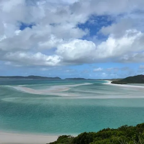 The sandbars of Hill Inlet seen from the lookout
